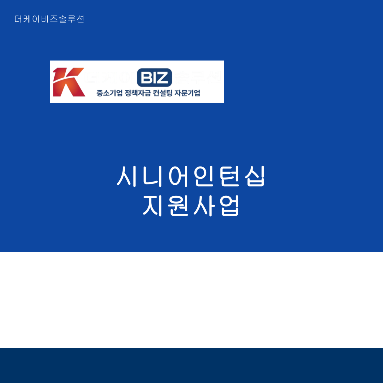 시니어인턴십 지원사업